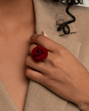 Load image into Gallery viewer, Relaxed Rosette-Red Paparazzi Accessories
