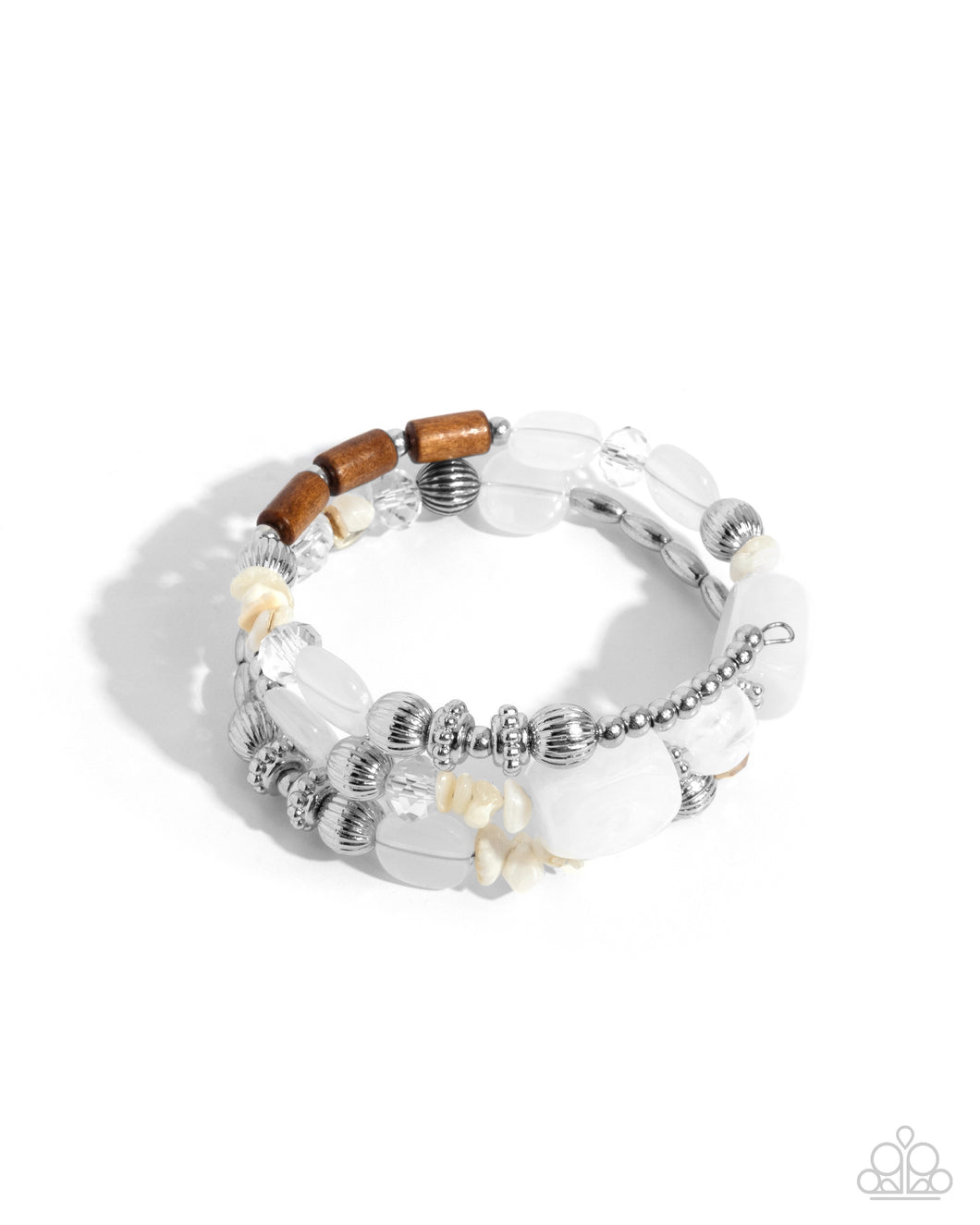 Feeling Alive - White Paparazzi Accessories