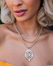Load image into Gallery viewer, Adorably Administrative - Gold Paparazzi Accessories
