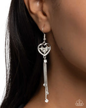 Load image into Gallery viewer, Cascading Character - White Paparazzi Accessories
