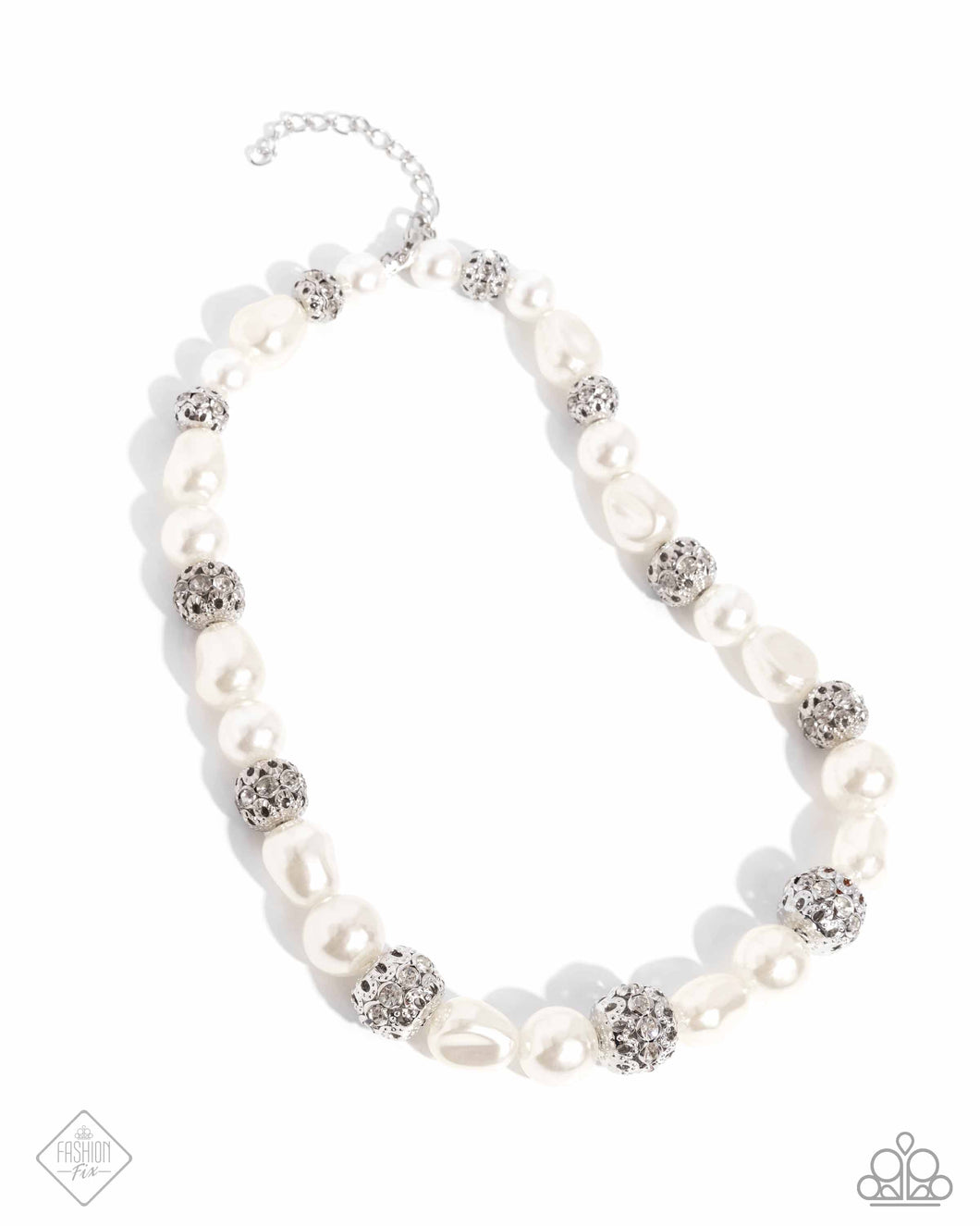 Posh Pattern - White Paparazzi Accessories