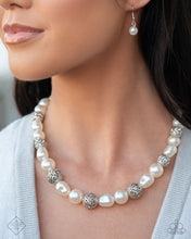Load image into Gallery viewer, Posh Pattern - White Paparazzi Accessories
