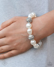 Load image into Gallery viewer, High-Class Headline - White Paparazzi Accessories
