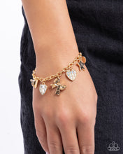 Load image into Gallery viewer, Cheerleading Camp - Gold Paparazzi Accessories
