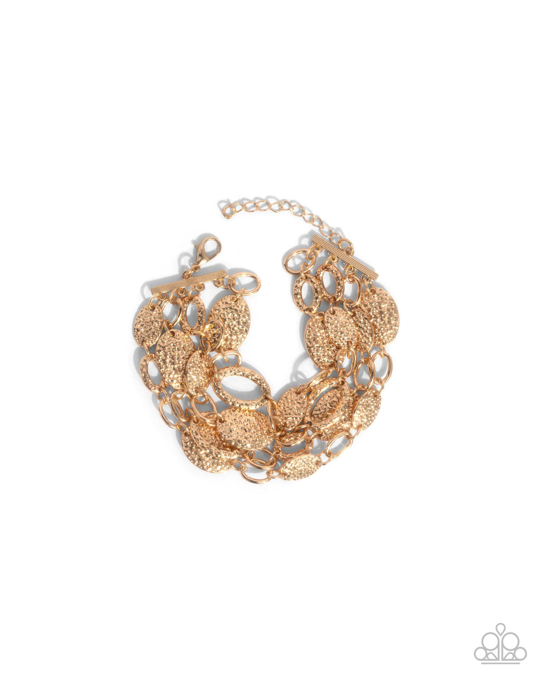Hammered Helm - Gold Paparazzi Accessories
