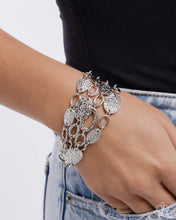 Load image into Gallery viewer, Hammered Helm - Silver Paparazzi Accessories
