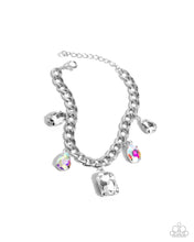Load image into Gallery viewer, Driving Dazzle - White Paparazzi Accessories
