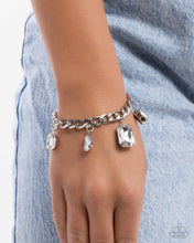 Load image into Gallery viewer, Driving Dazzle - White Paparazzi Accessories
