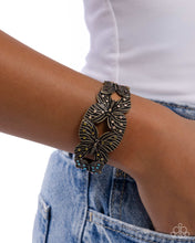Load image into Gallery viewer, Mariposa Makeover - Brass Paparazzi Accessories
