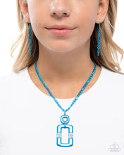 Load image into Gallery viewer, Metallic Movement - Blue Paparazzi Accessories
