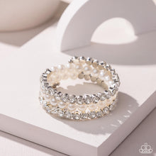 Load image into Gallery viewer, Grandiose Glitz - White Paparazzi Accessories
