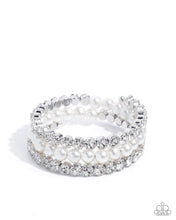 Load image into Gallery viewer, Grandiose Glitz - White Paparazzi Accessories
