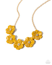 Load image into Gallery viewer, Floral Favor - Yellow Paparazzi Accessories
