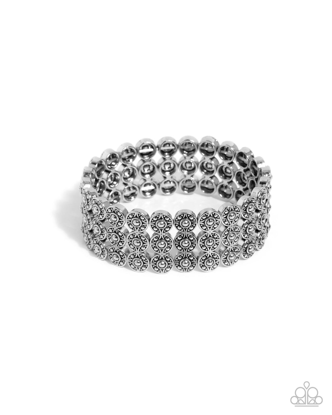 Passionate Pattern - Silver Paparazzi Accessories