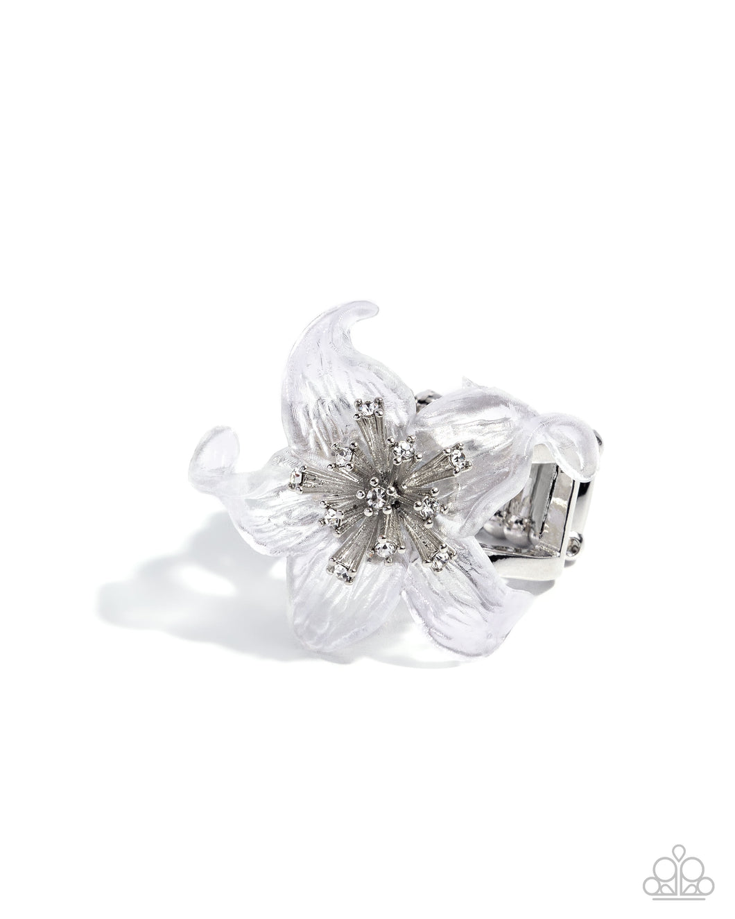 Floral Fable - White Paparazzi Accessories