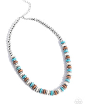 Load image into Gallery viewer, Straightforward Stones - Blue Paparazzi Accessories
