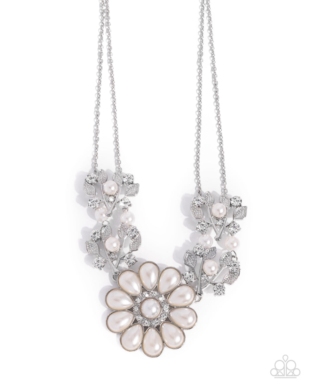 Sprouting Shimmer - White Paparazzi Accessories