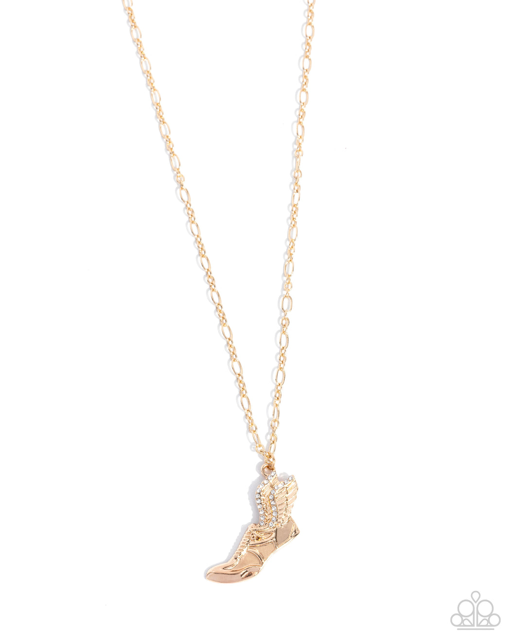 Dazzling-Yard Dash - Gold Paparazzi Accessories