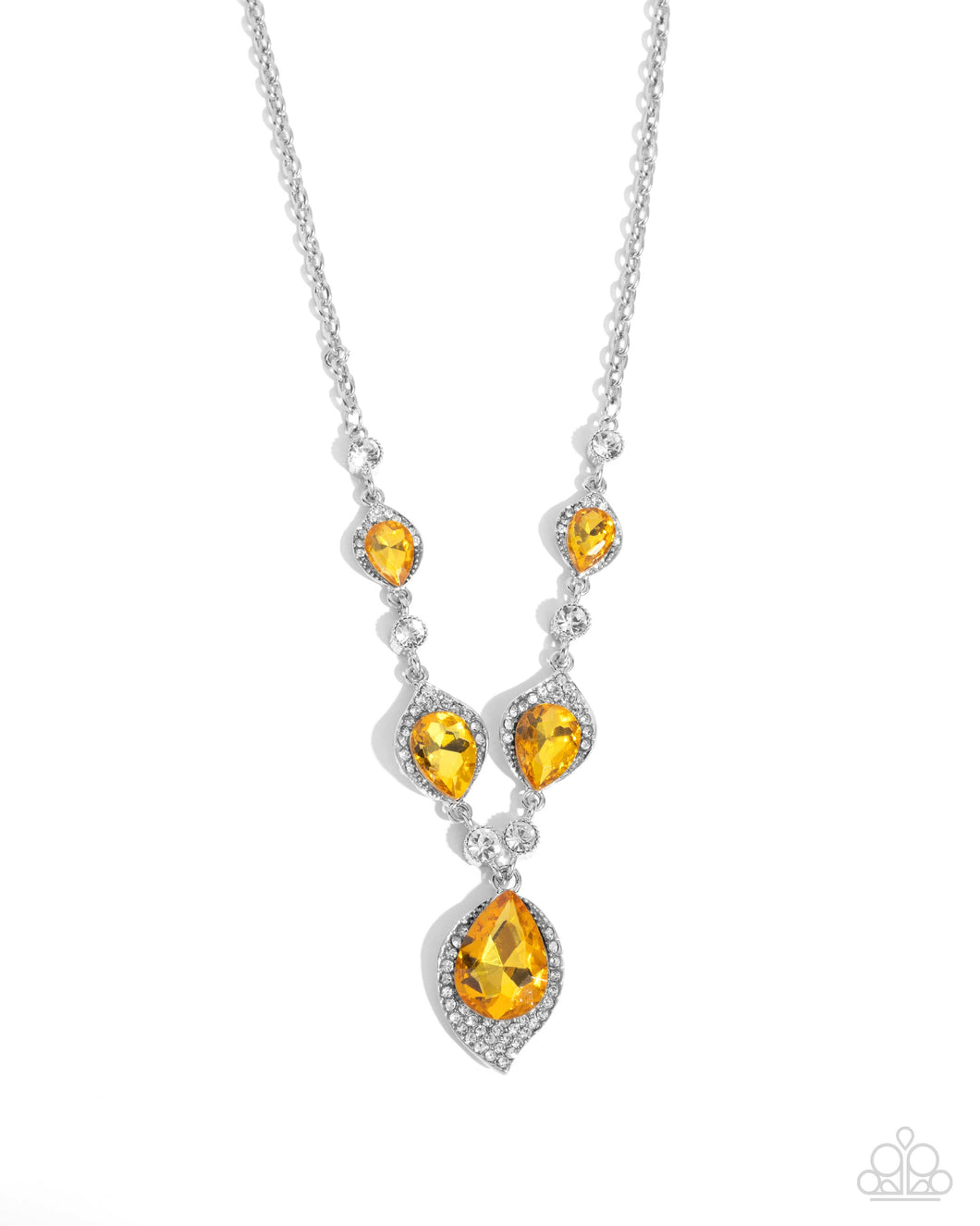 SPADES of Shimmer - Yellow Paparazzi Accessories