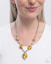 Load image into Gallery viewer, SPADES of Shimmer - Yellow Paparazzi Accessories
