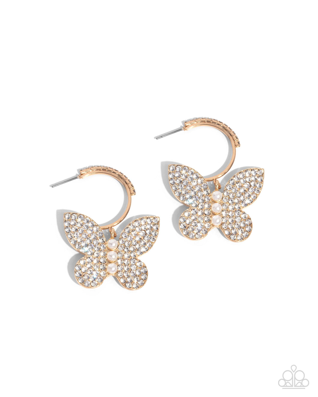 Butterfly Boundary - Gold Paparazzi Accessories