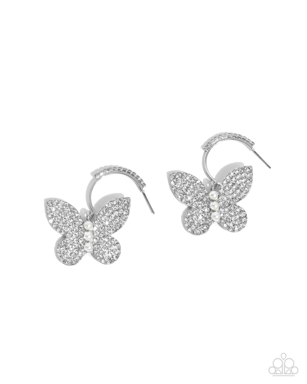 Butterfly Boundary - White Paparazzi Accessories