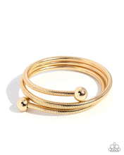 Load image into Gallery viewer, Calmly Coiled - Gold Paparazzi Accessories
