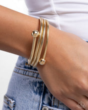 Load image into Gallery viewer, Calmly Coiled - Gold Paparazzi Accessories
