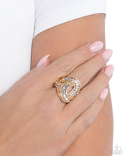 Load image into Gallery viewer, Sinuous Shimmer - Gold Paparazzi Accessories
