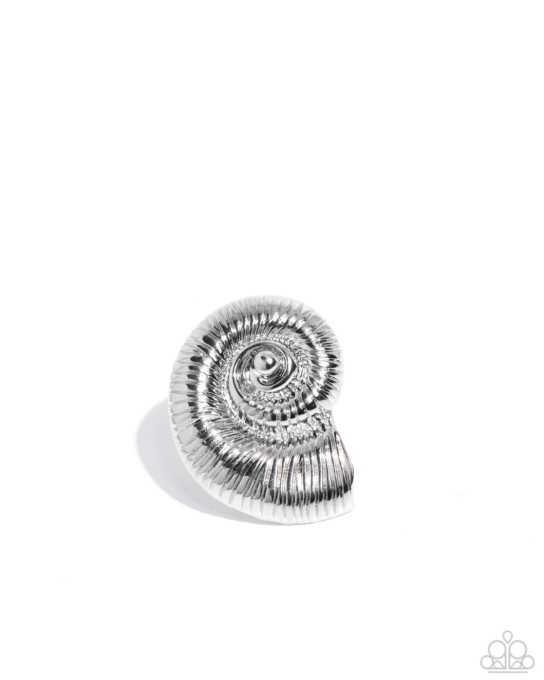 Shipwrecked Shell - Silver Paparazzi Accessories