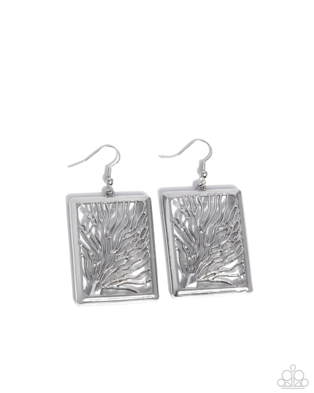 Textured Trial - Silver Paparazzi Accessories