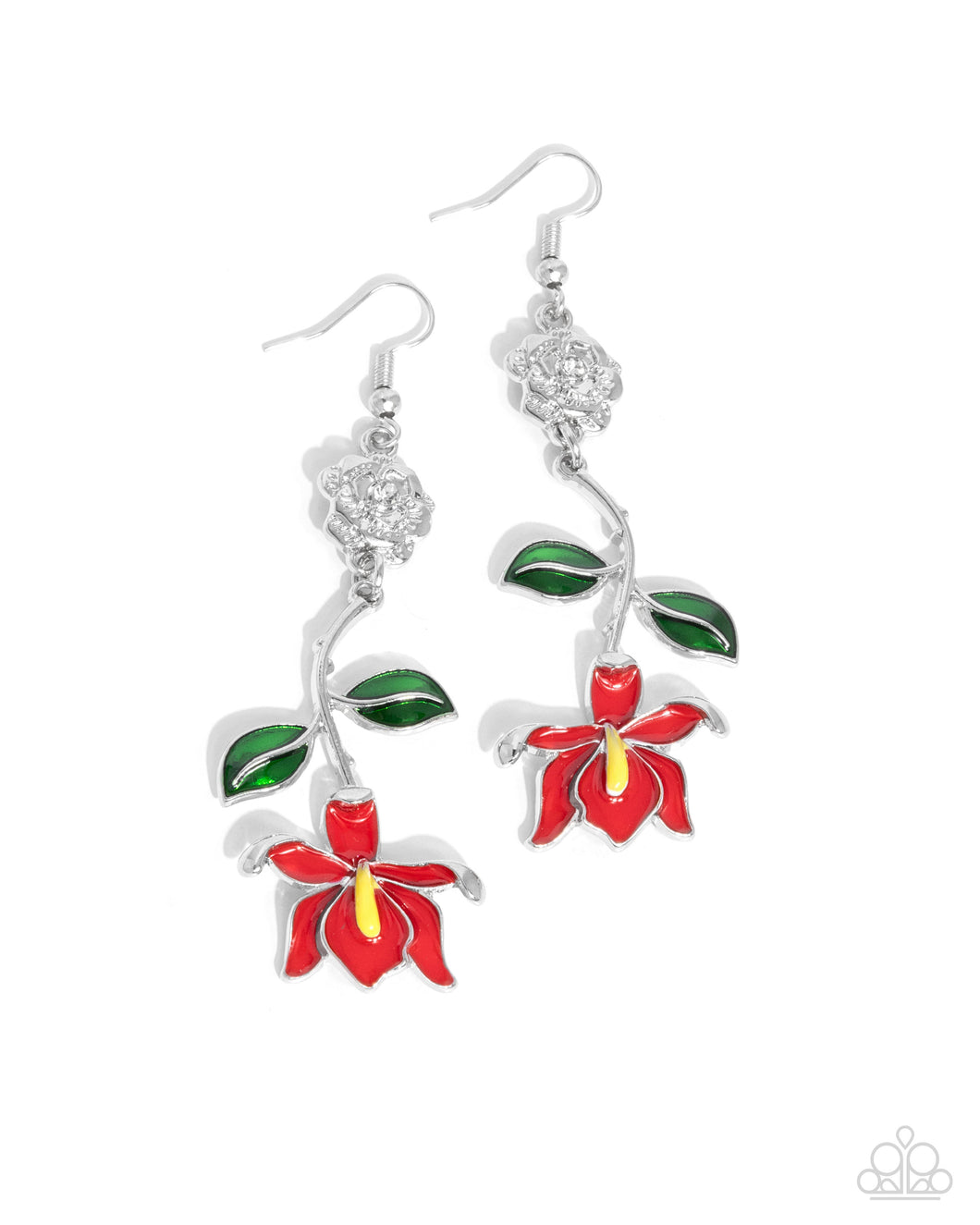 Floral Fractal - Red Paparazzi Accessories