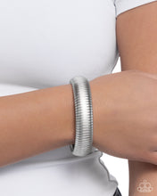 Load image into Gallery viewer, Flashy Fringe - Silver Paparazzi Accessories
