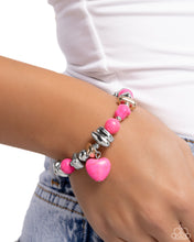 Load image into Gallery viewer, Adorably Asymmetrical - Pink Paparazzi Accessories
