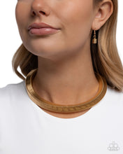Load image into Gallery viewer, Sleek Suite - Gold Paparazzi Accessories
