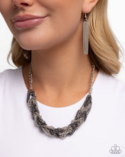 Load image into Gallery viewer, Braided Breakthrough - Silver Paparazzi Accessories
