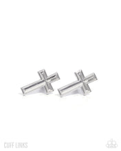 Load image into Gallery viewer, Crowning Cuff Links - Silver Paparazzi Accessories
