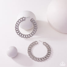 Load image into Gallery viewer, Interlocked Icing - White Paparazzi Accessories
