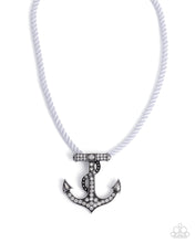 Load image into Gallery viewer, Anchored Allure - White Paparazzi Accessories
