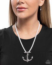 Load image into Gallery viewer, Anchored Allure - White Paparazzi Accessories
