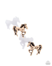 Load image into Gallery viewer, Stallion Selfie - Gold Paparazzi Accessories
