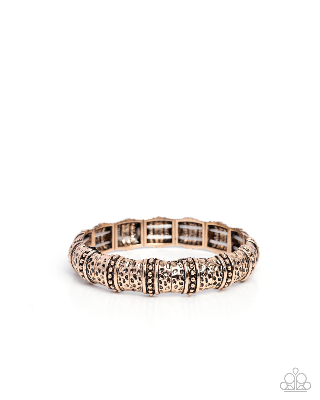 Hammered Homage - Gold Paparazzi Accessories