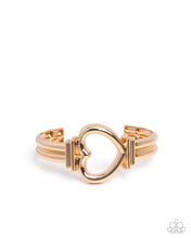 Load image into Gallery viewer, Heart Horizon - Gold Paparazzi Accessories
