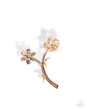 Load image into Gallery viewer, Blooming Boutonniere - Gold Paparazzi Accessories
