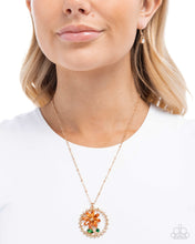 Load image into Gallery viewer, Framing Florals - Orange Paparazzi Accessories
