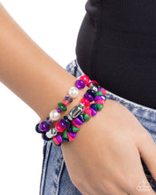 Load image into Gallery viewer, Stirring Stack - Purple Paparazzi Accessories

