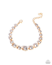 Load image into Gallery viewer, Sizable Shimmer - Gold Paparazzi Accessories
