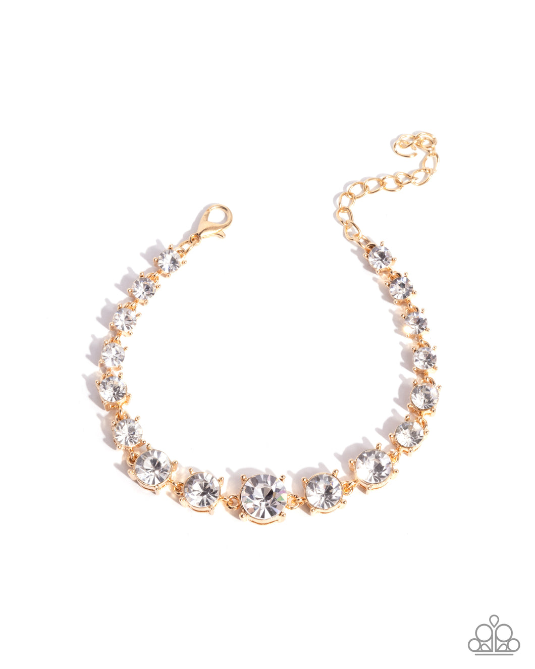 Sizable Shimmer - Gold Paparazzi Accessories