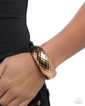 Load image into Gallery viewer, Textured Transit - Gold Paparazzi Accessories
