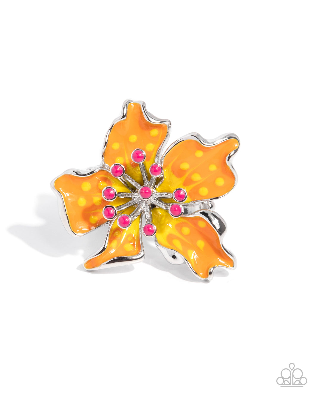 Fast Florals - Orange Paparazzi Accessories